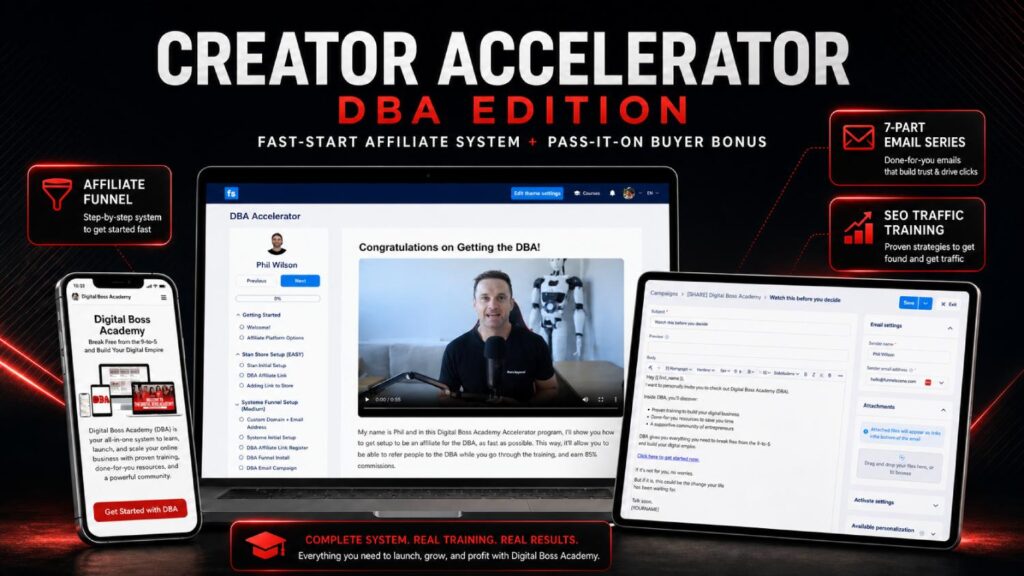 DBA Accelerator Bonus for Digital Boss Academy
